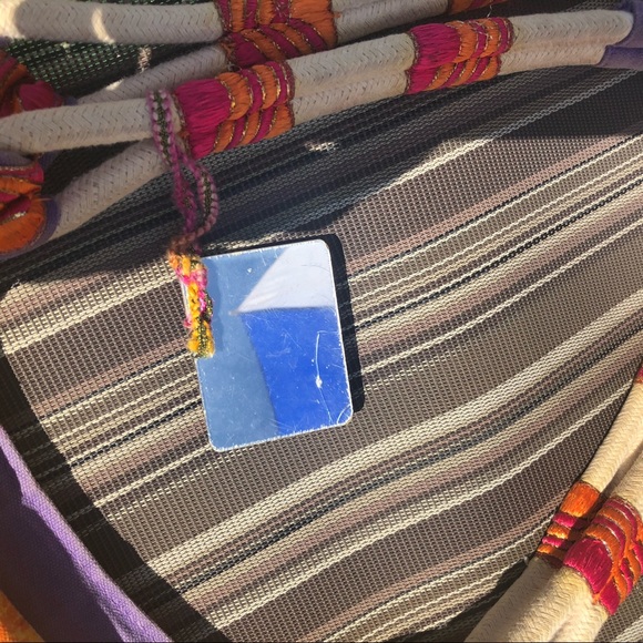 Laurel Burch Large Tote Bag 19" - Colorful Cats Feline Art Print - Canvas Bag - Picture 8 of 16